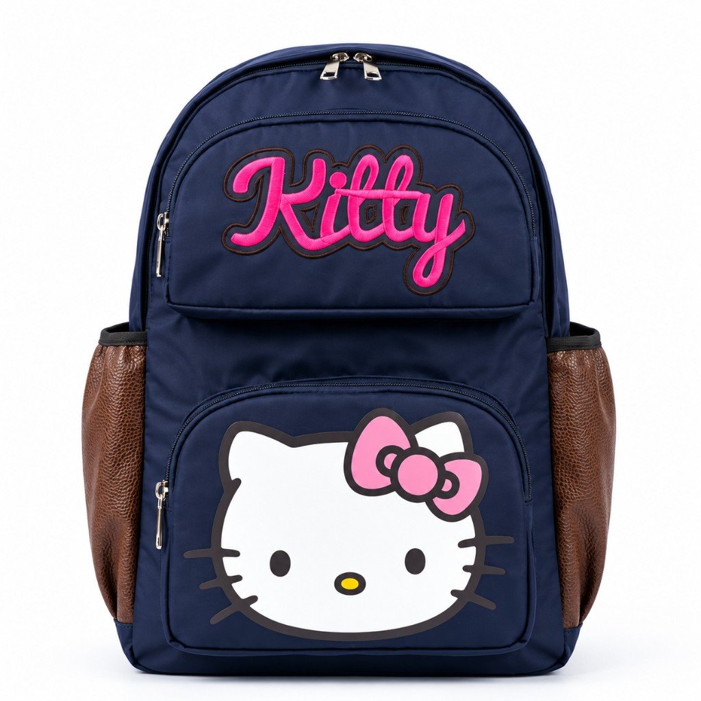 Navy character school backpack