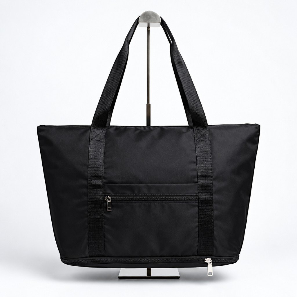 Black tote bag