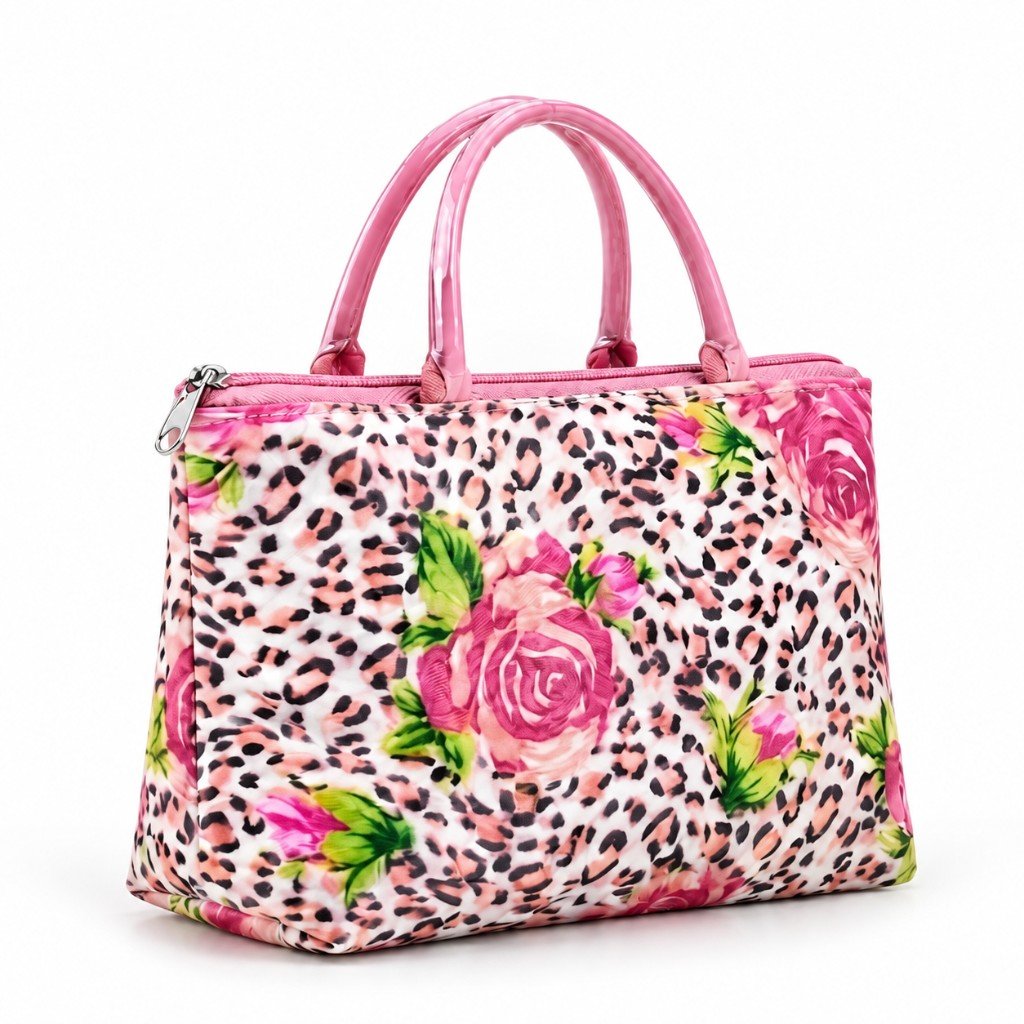 Floral print handbag