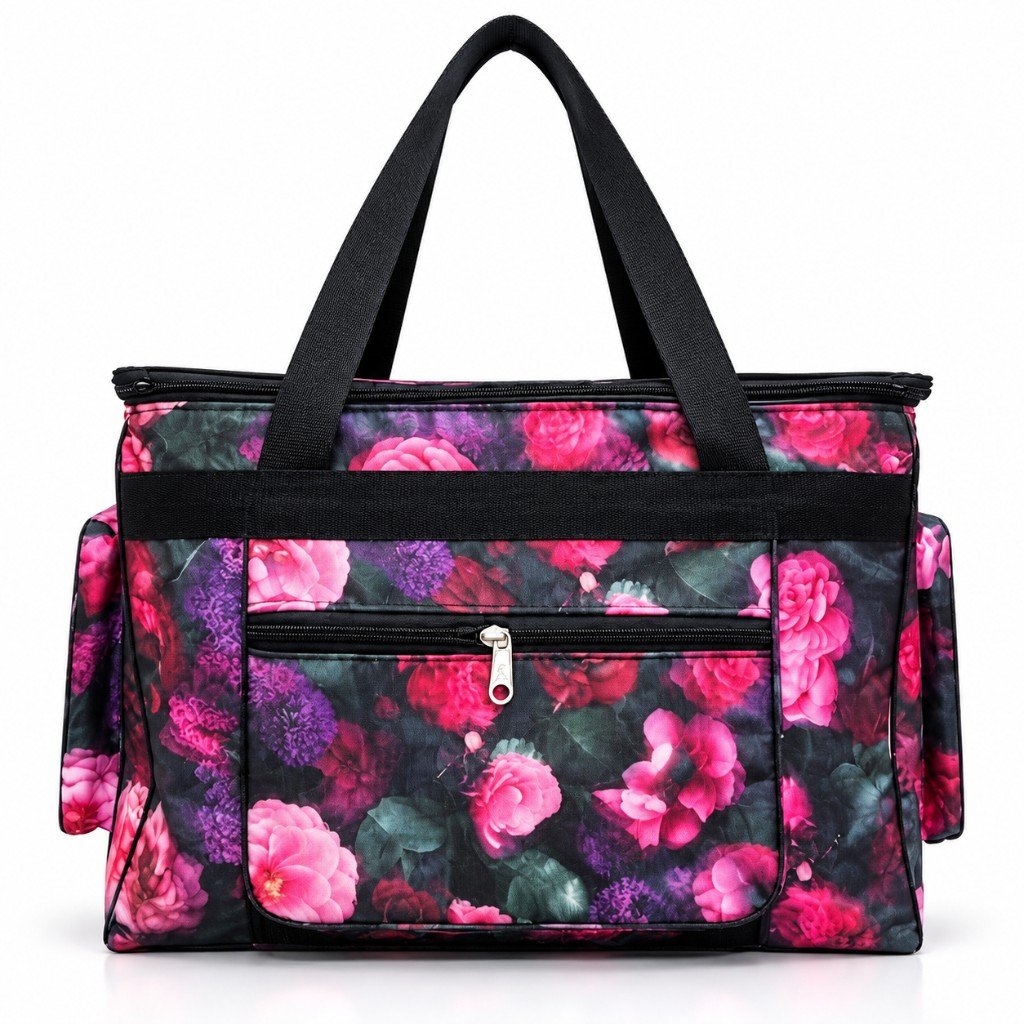Floral weekender bag