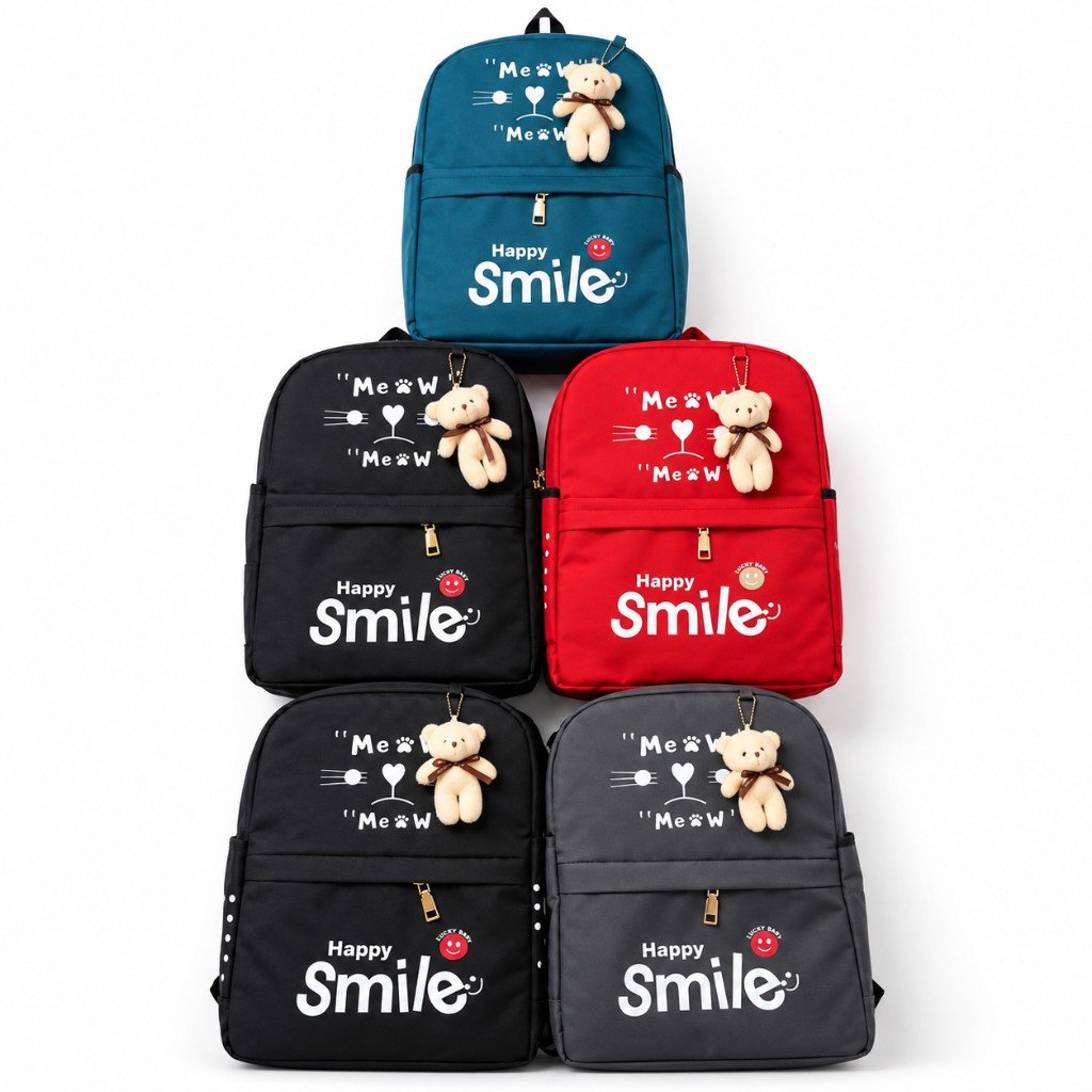 Kids backpacks with a teddy charm