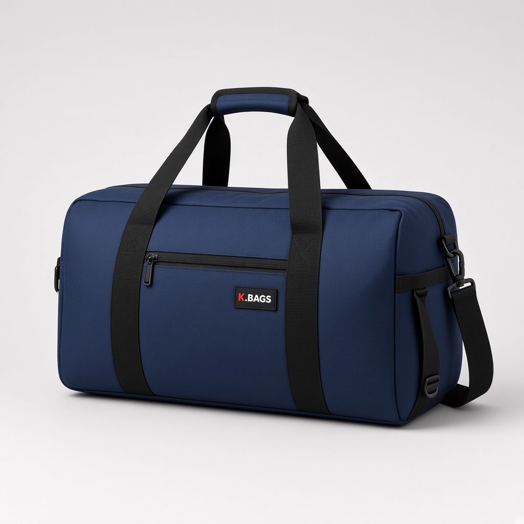 Navy duffel bag