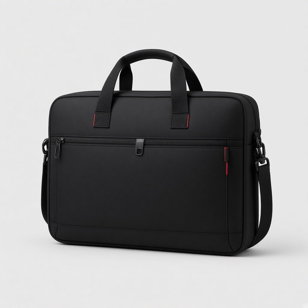 Black laptop bag