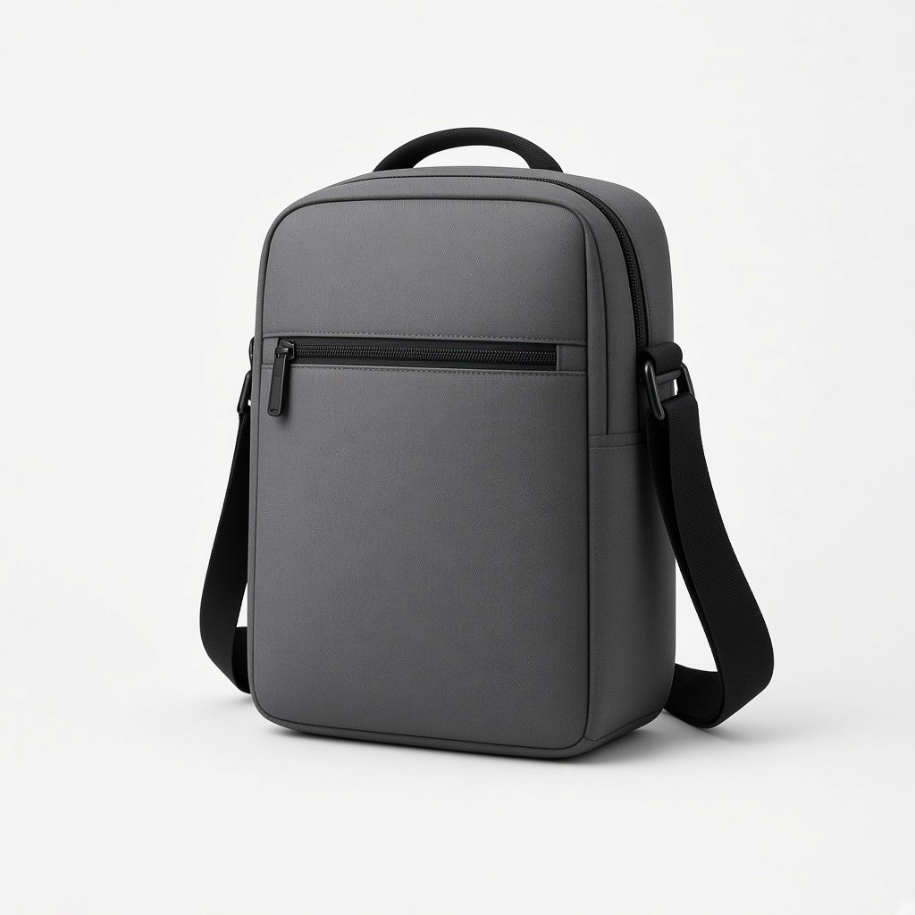 Grey sling bag