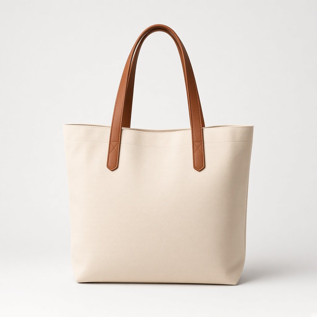 Cream tote bag